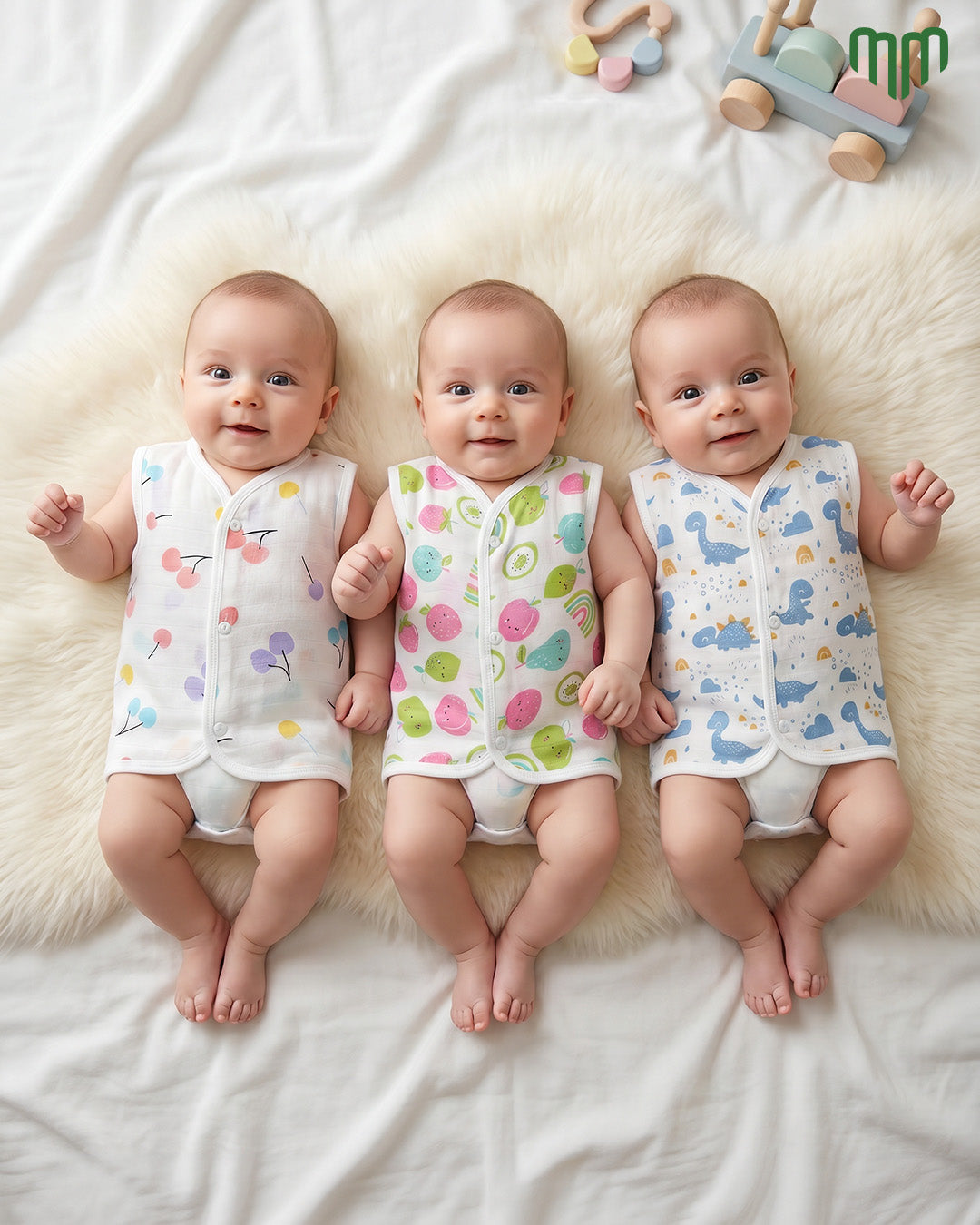 Muslin Jabla Set - Pack of 3