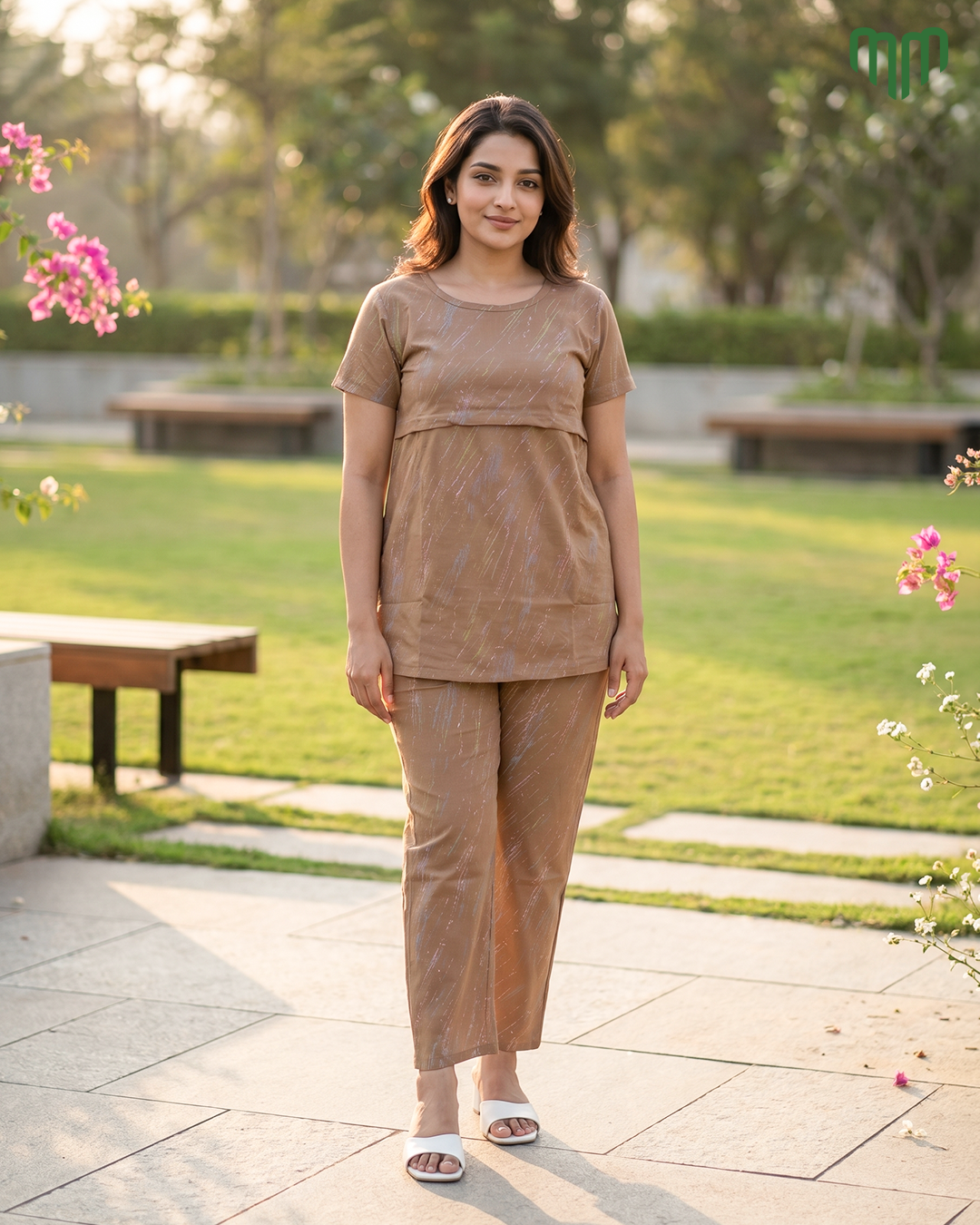 Brownie Zipless Feeding Pant Set