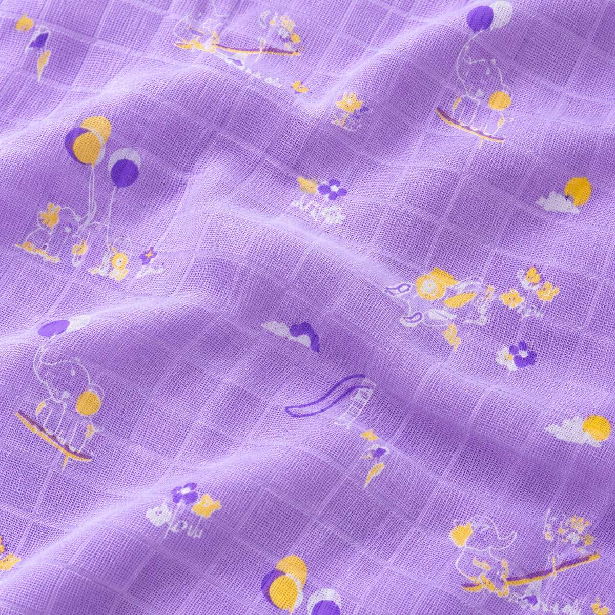 Little Friends Baby Muslin Swaddle Blanket | 100% Premium Cotton | 110x110 cm