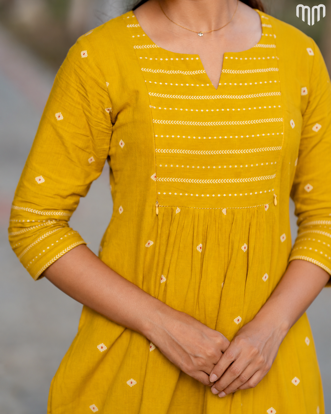 Mustard Pretty Maternity co-ord set