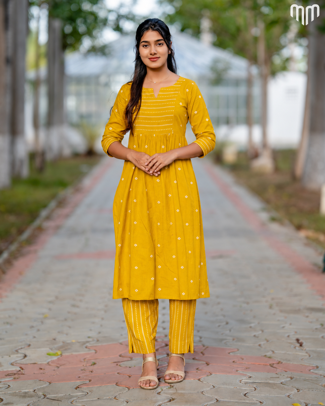 Mustard Pretty Maternity co-ord set