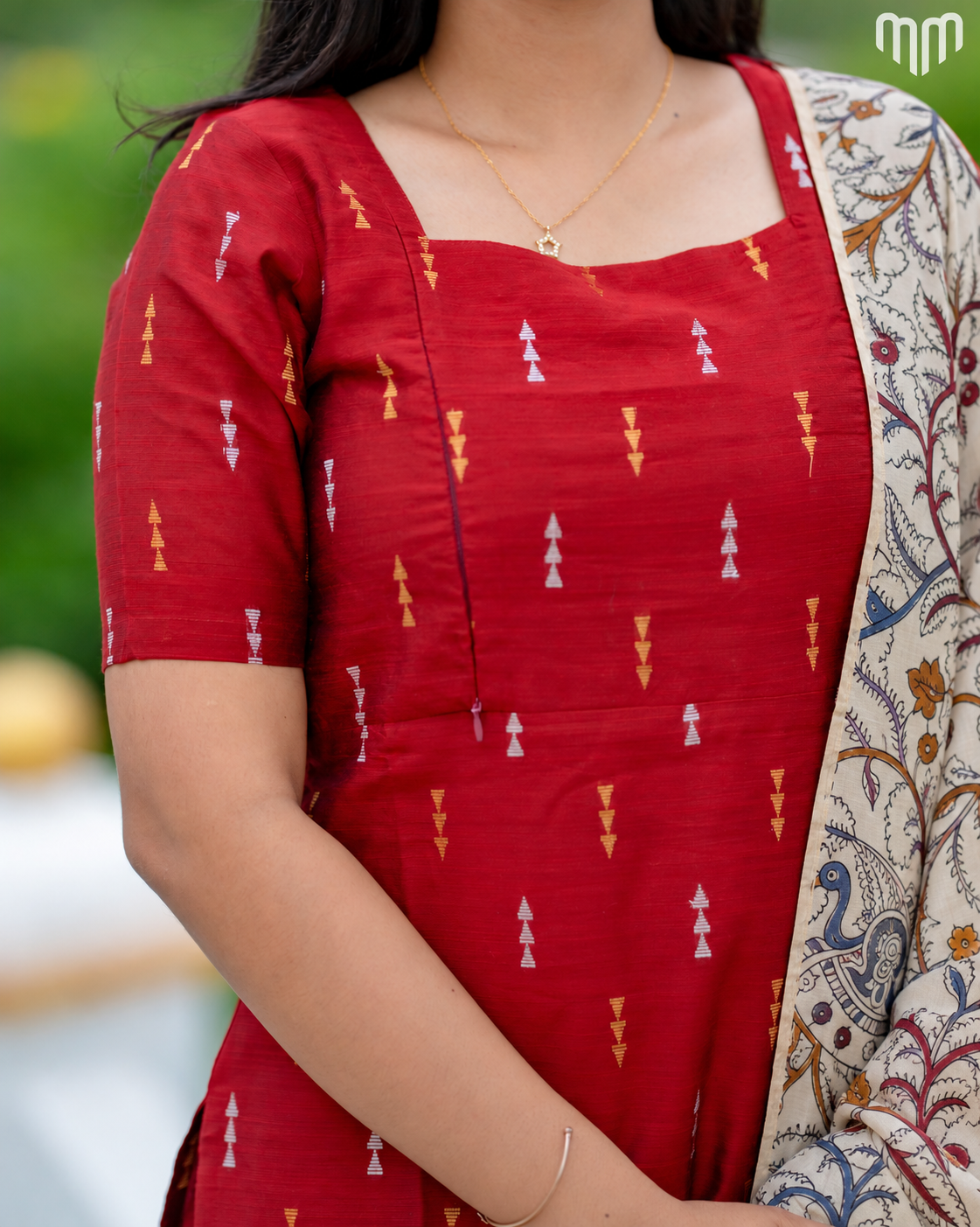 Rukmini New  Premium Raw Silk Maternity Kurti Set with top cotton lining