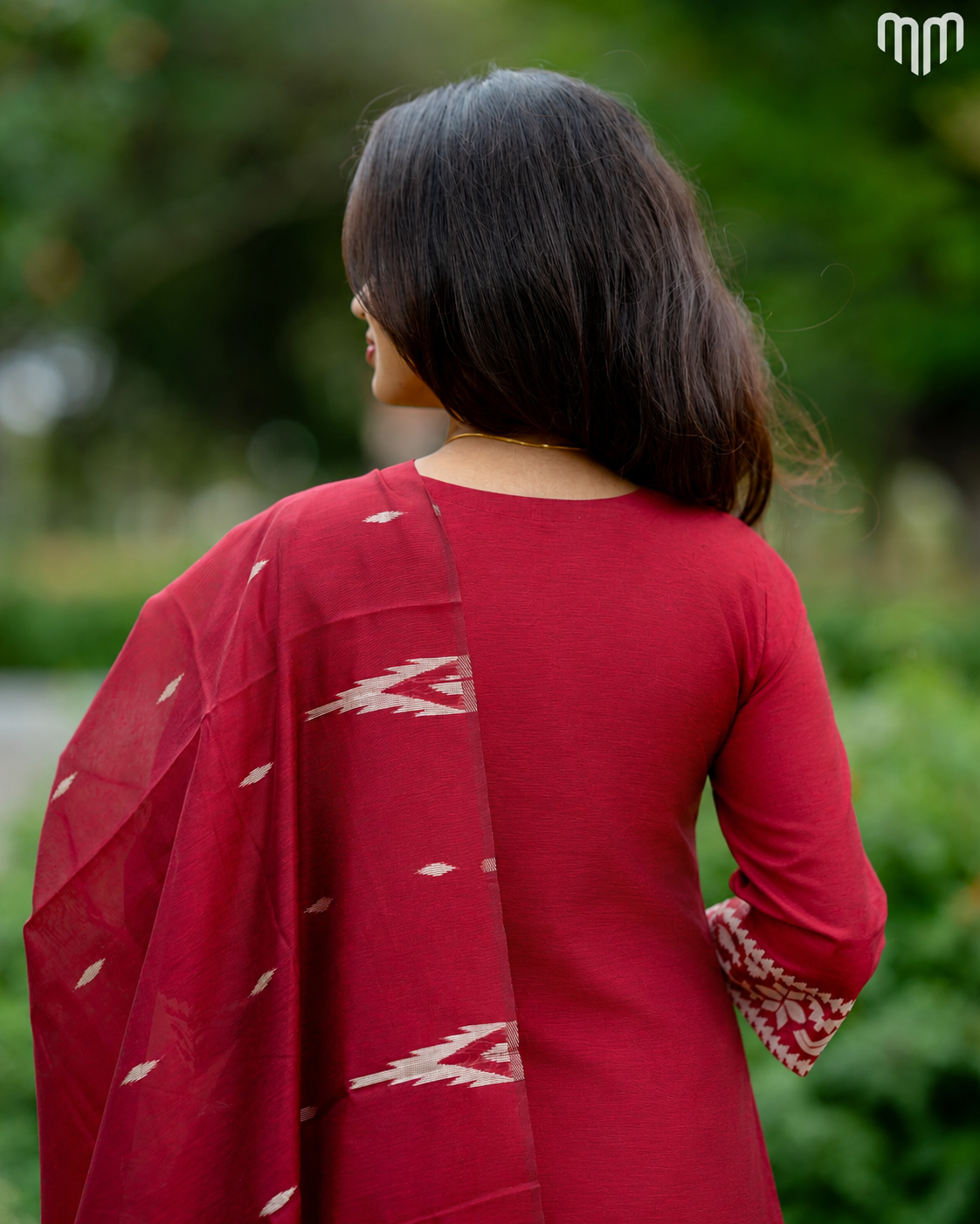 Nakshatra_Marron Maternity Kurti Set