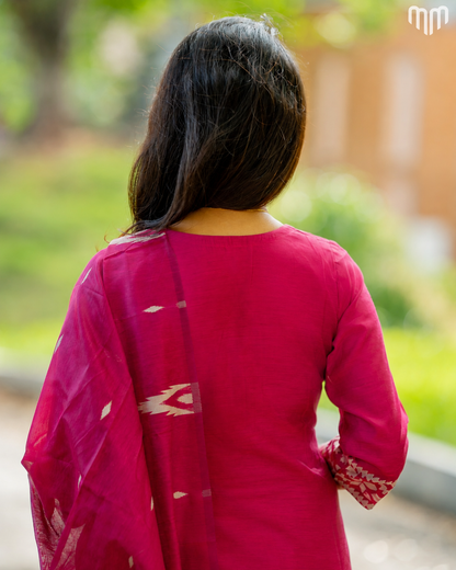 Nakshatra_Pink Maternity Kurti Set