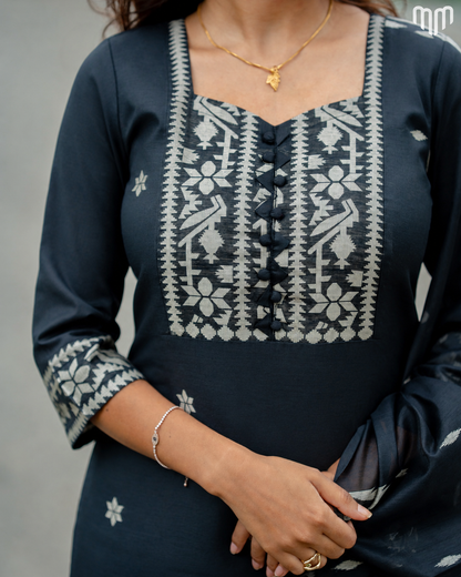 Nakshatra_Black Maternity Kurti Set