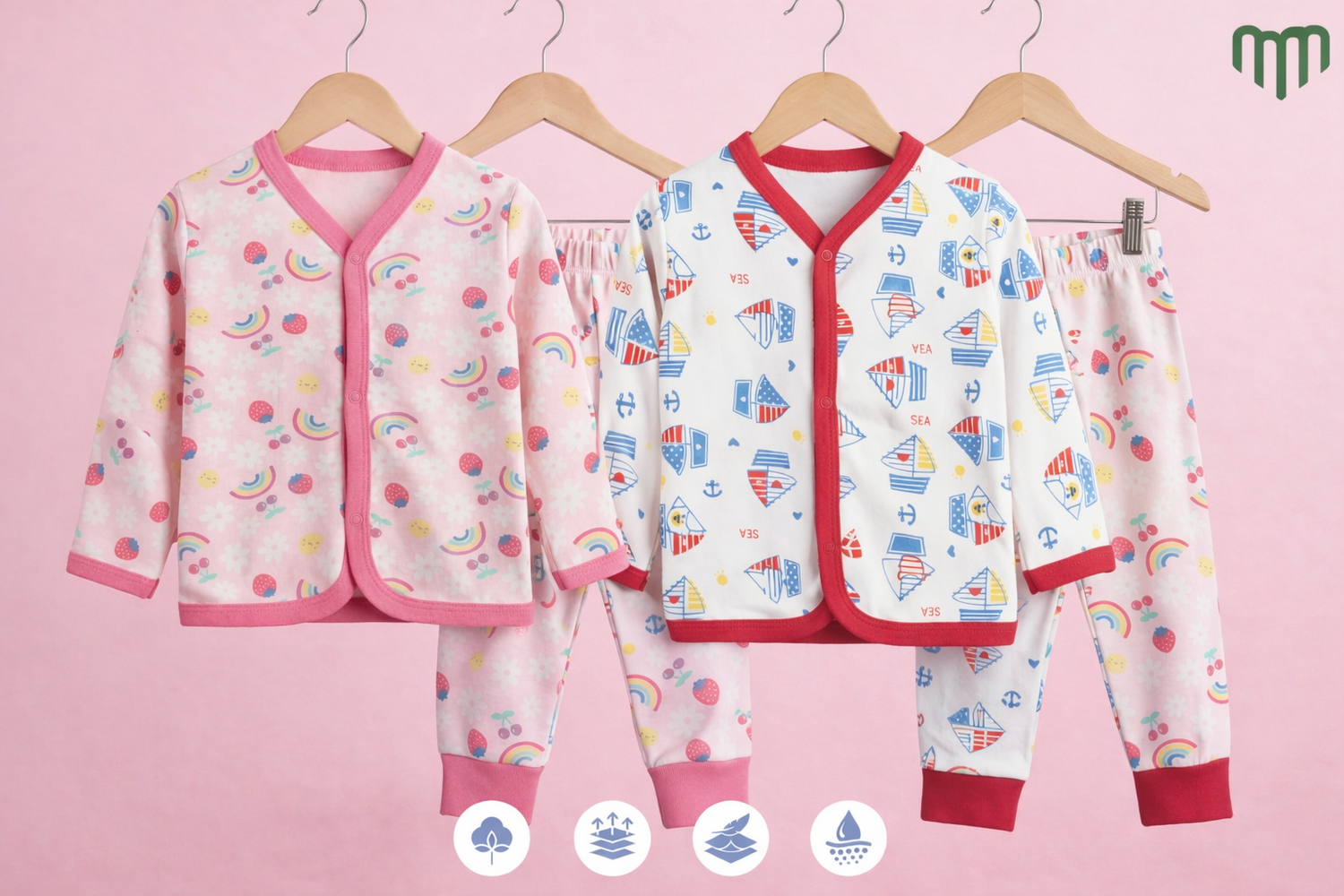 Full Sleeve Sleep Suit - Combo Pack of 2