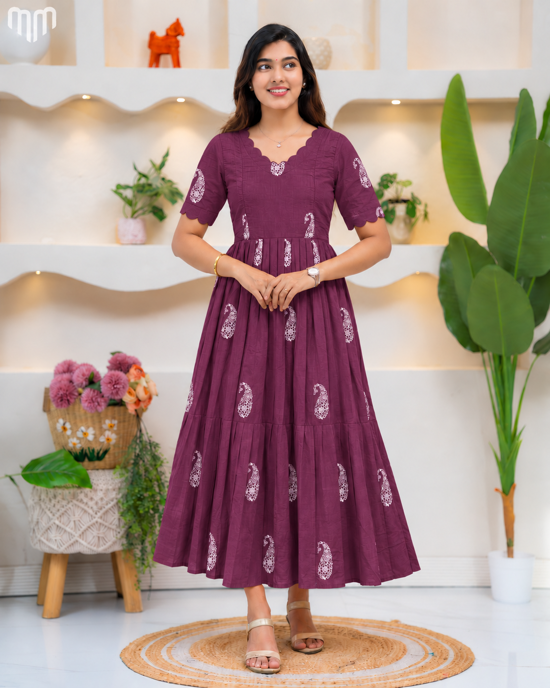 Tivra_Wine Maternity Maxi