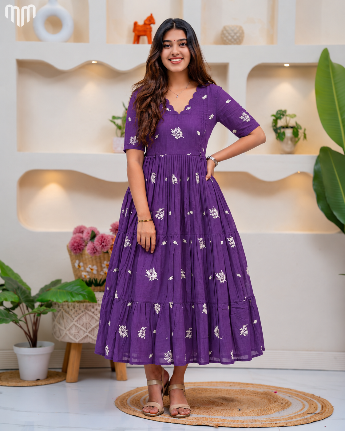Vilva_Purple Maternity Maxi