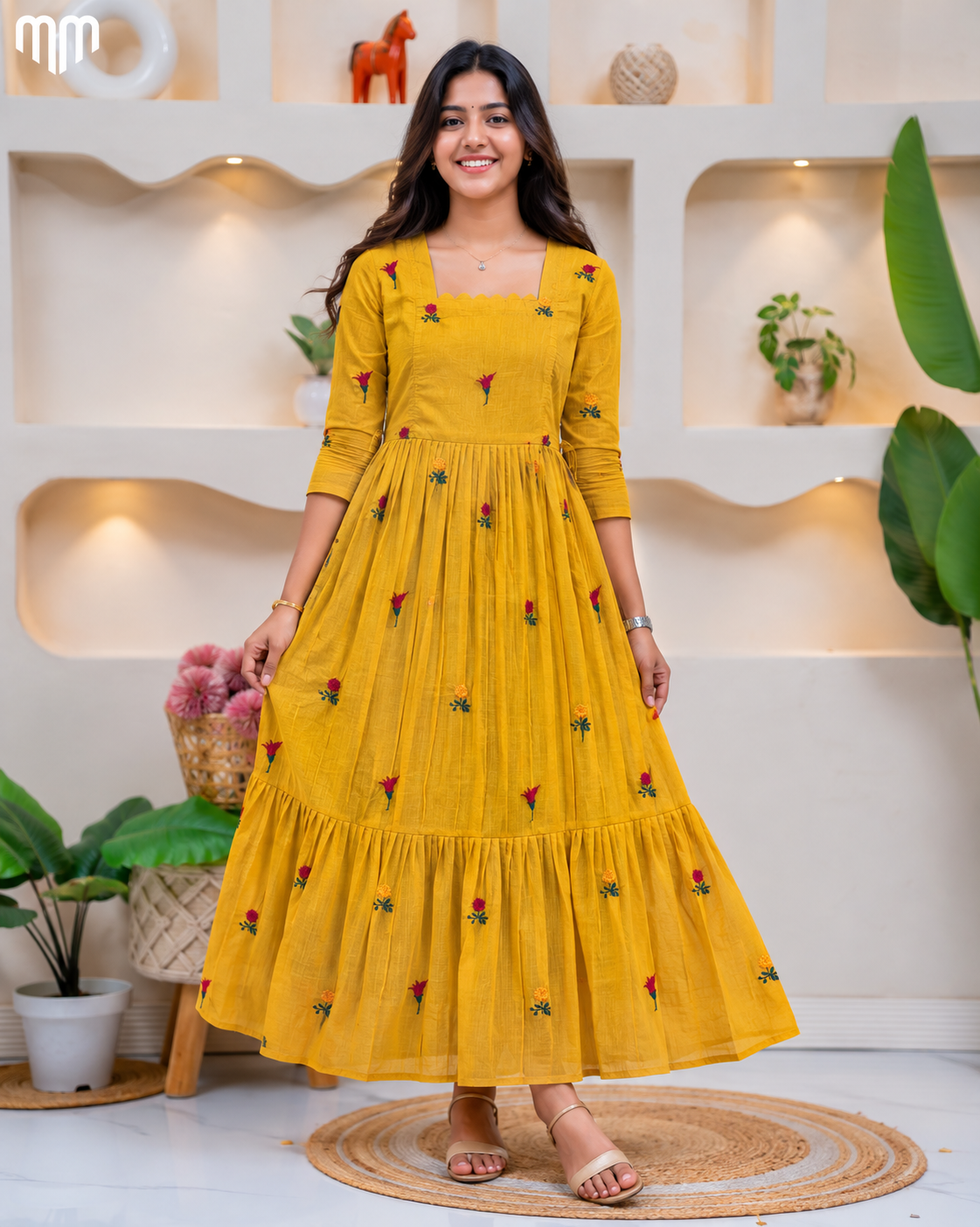 Niram_Yellow Maternity Maxi