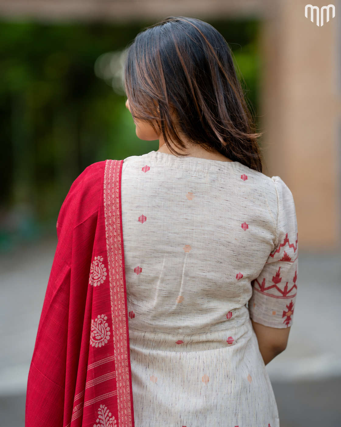 Jamdhani Silk_V2 Maternity Kurti Set with Jacquard Dupatta
