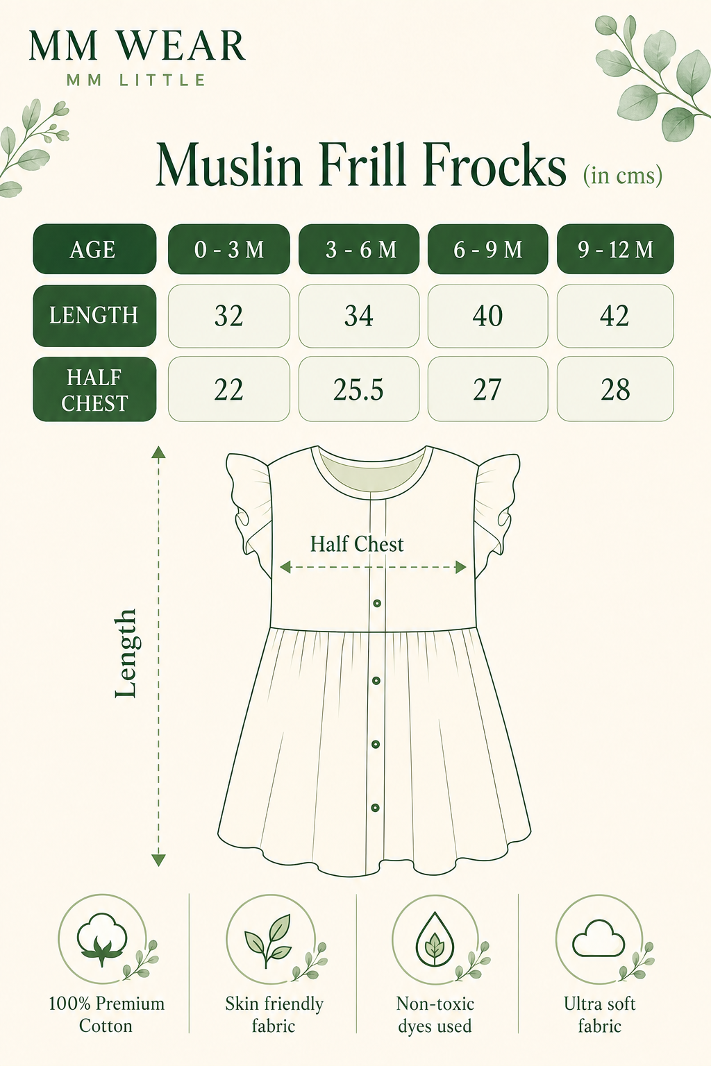 Little Swim Muslin Frill Frock