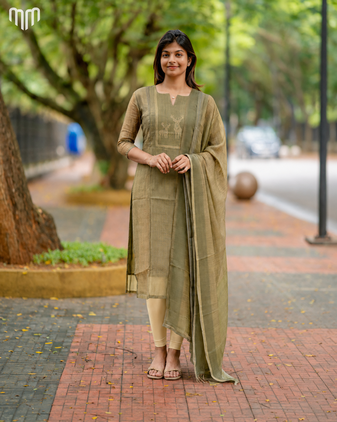 De_Olive Maternity Kurti Set - Top &amp; Dupatta