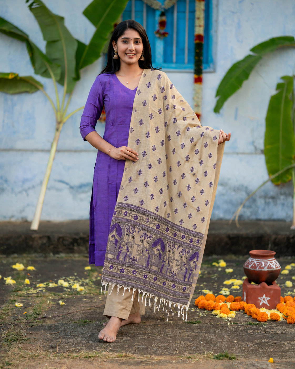 Thenmozhi_V2 Maternity Kurti Set