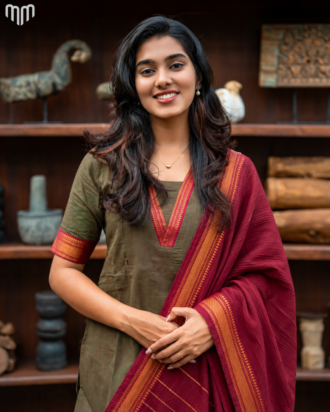 Mangalagiri_V3 Maternity Kurti Set