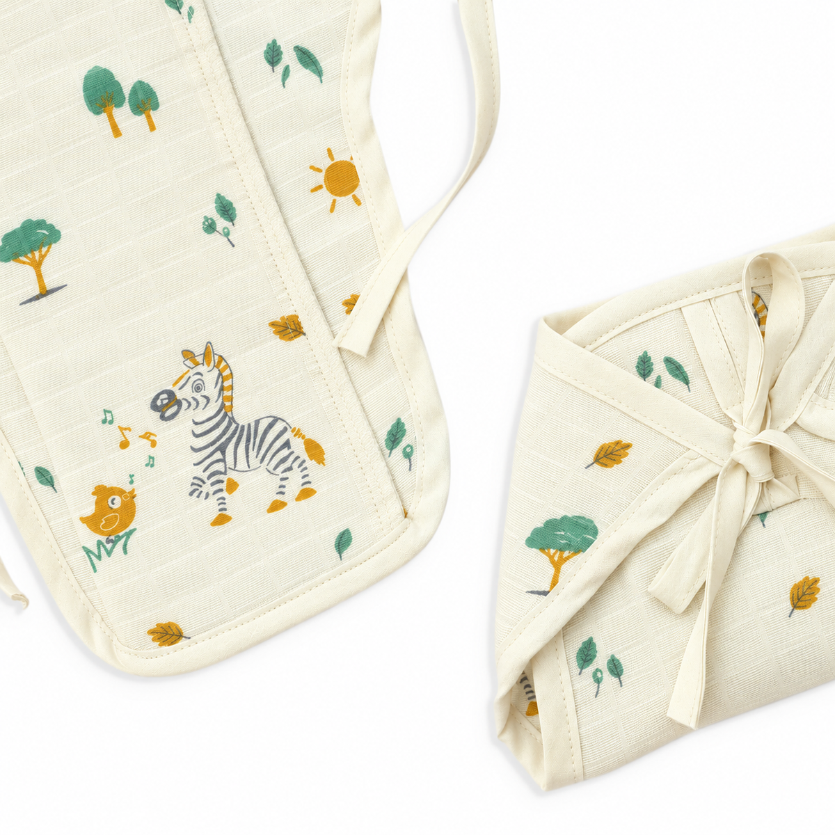 Little Animals Muslin Knot jabla &amp; Reusable Muslin Nappies / Langot