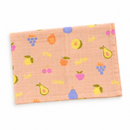Little Fruits Muslin 100% Cotton Baby Bath Towel