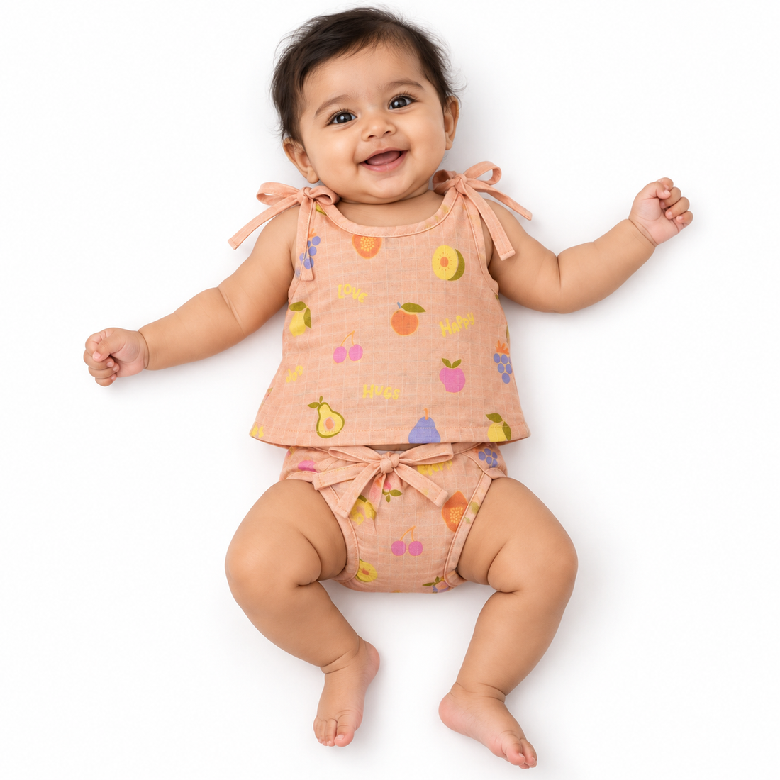 Little Fruits Muslin Knot jabla &amp; Reusable Muslin Nappies / Langot