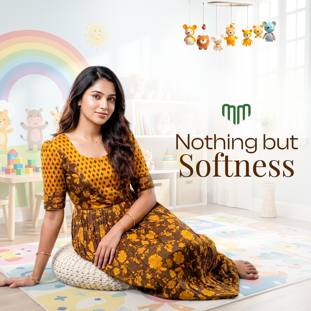 Iniya_Brown Maternity Maxi