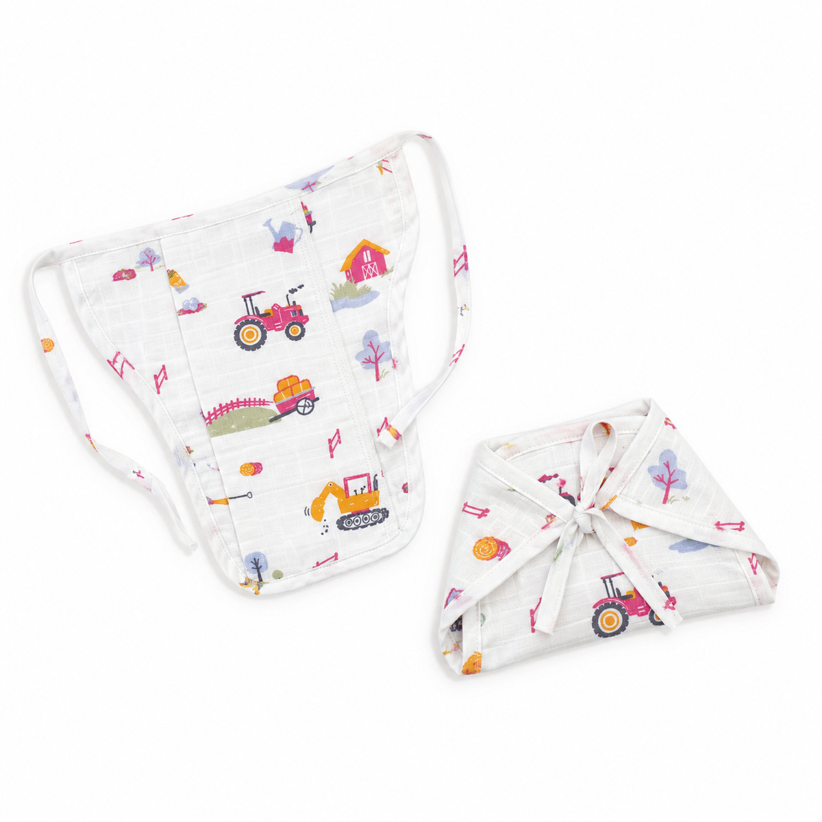 Little Riders Muslin Knot jabla &amp; Reusable Muslin Nappies / Langot