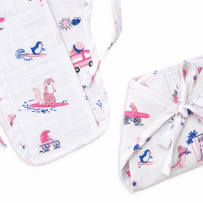 Little Tractors Muslin Knot jabla &amp; Reusable Muslin Nappies / Langot
