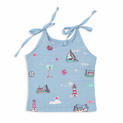Little Ship Muslin Knot jabla &amp; Reusable Muslin Nappies / Langot