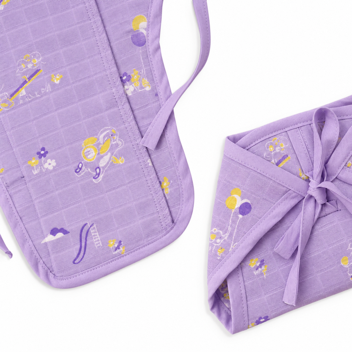 Little Friends Muslin Knot jabla &amp; Reusable Muslin Nappies / Langot