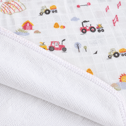 Little Tractors Muslin Terry Dry Sheet