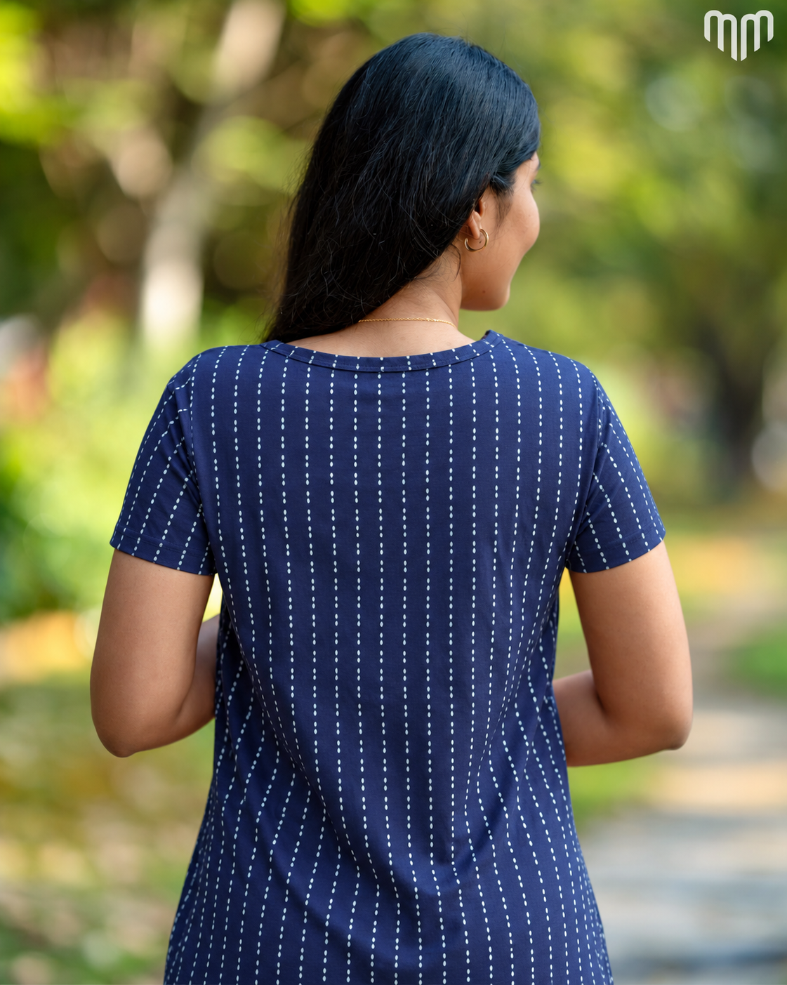 Navy Tunic Zipless Feeding T-shirt