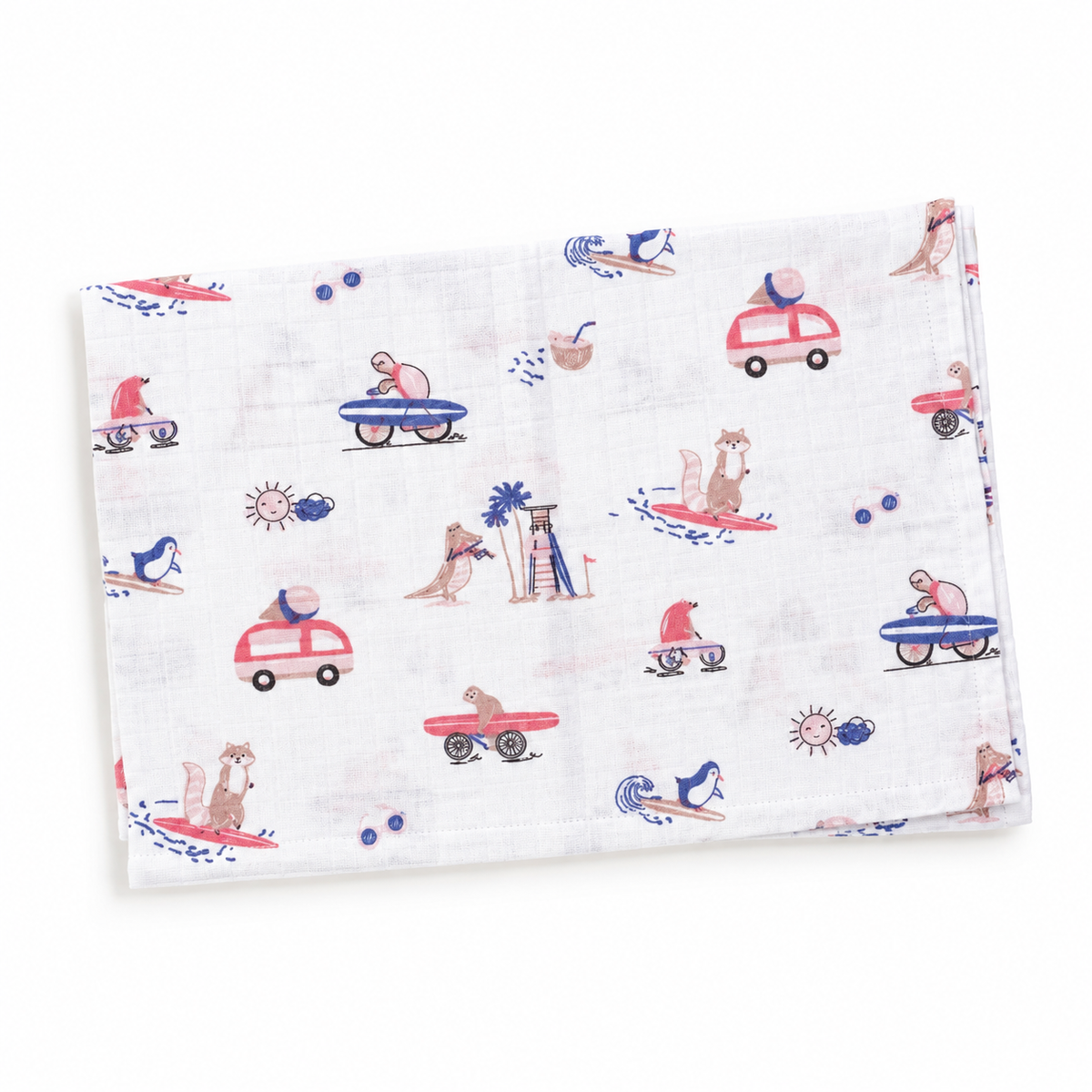 Little Riders Muslin 100% Cotton Baby Bath Towel