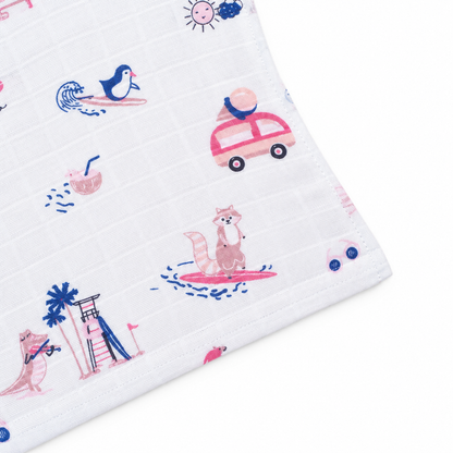 Little Tractors Muslin Knot jabla &amp; Reusable Muslin Nappies / Langot