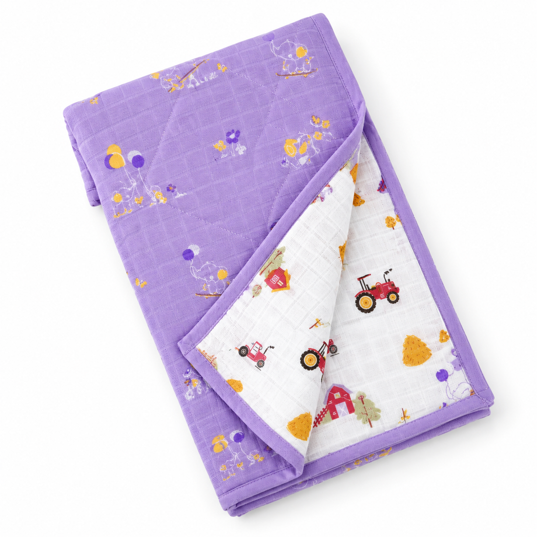 Little Friends Reversible Muslin Blanket/Quilt