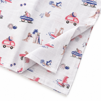Little Riders Muslin 100% Cotton Baby Bath Towel