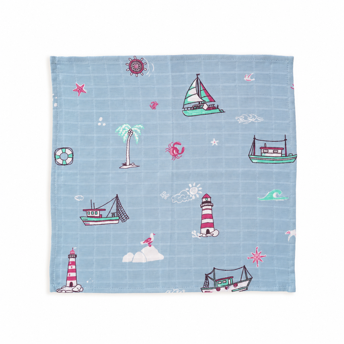 Little Muslin Wash cloth / Hand kerchief - 6 pack (27x27 Cm)