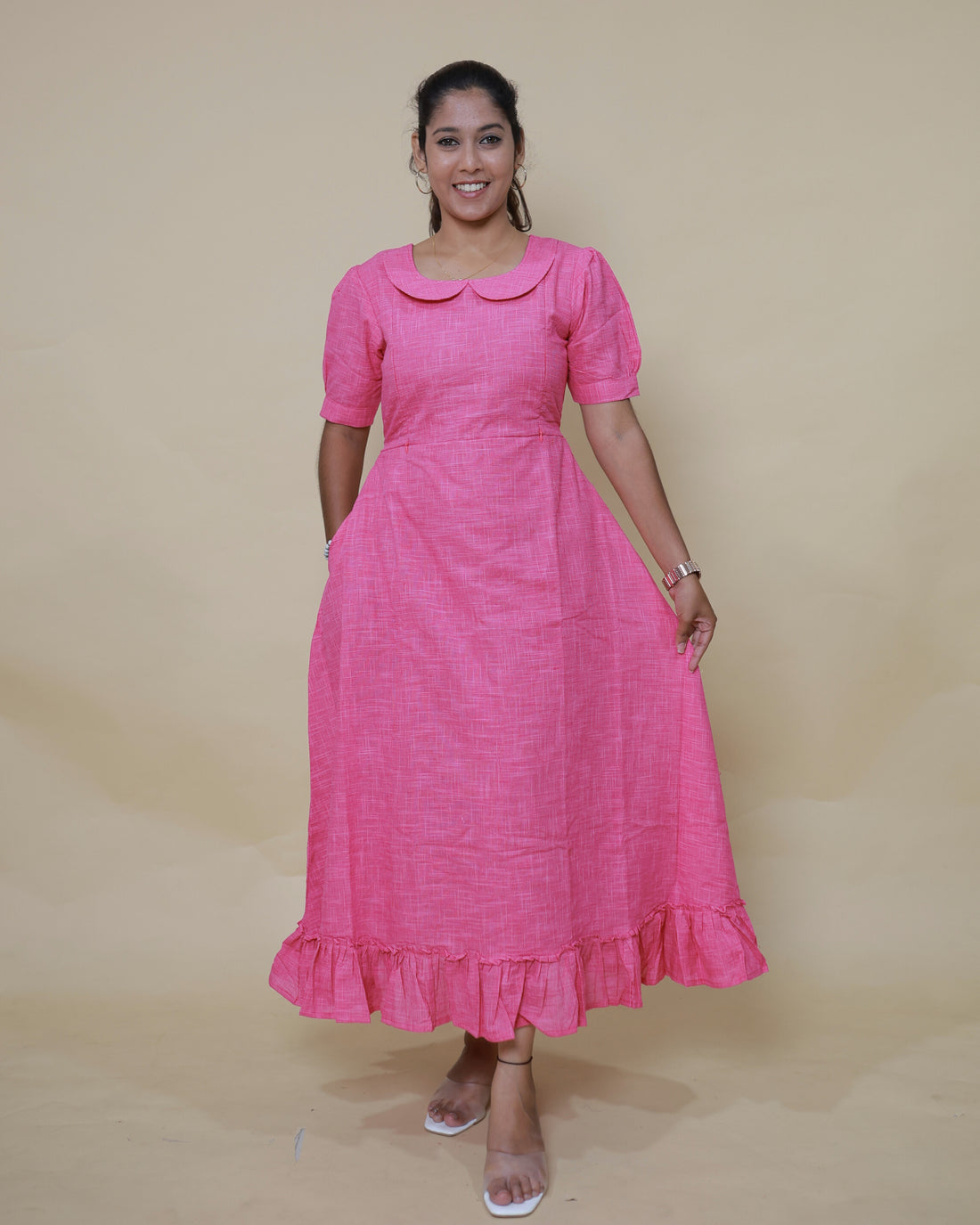 Pinky Loom Maternity Maxi
