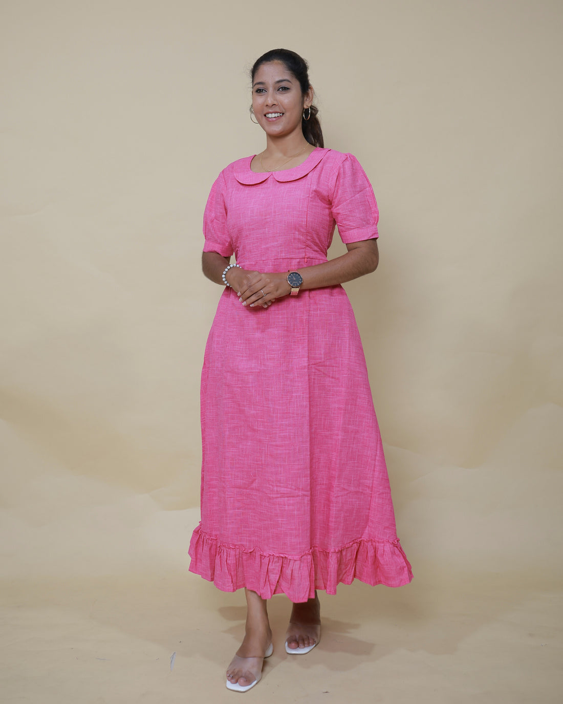 Pinky Loom Maternity Maxi