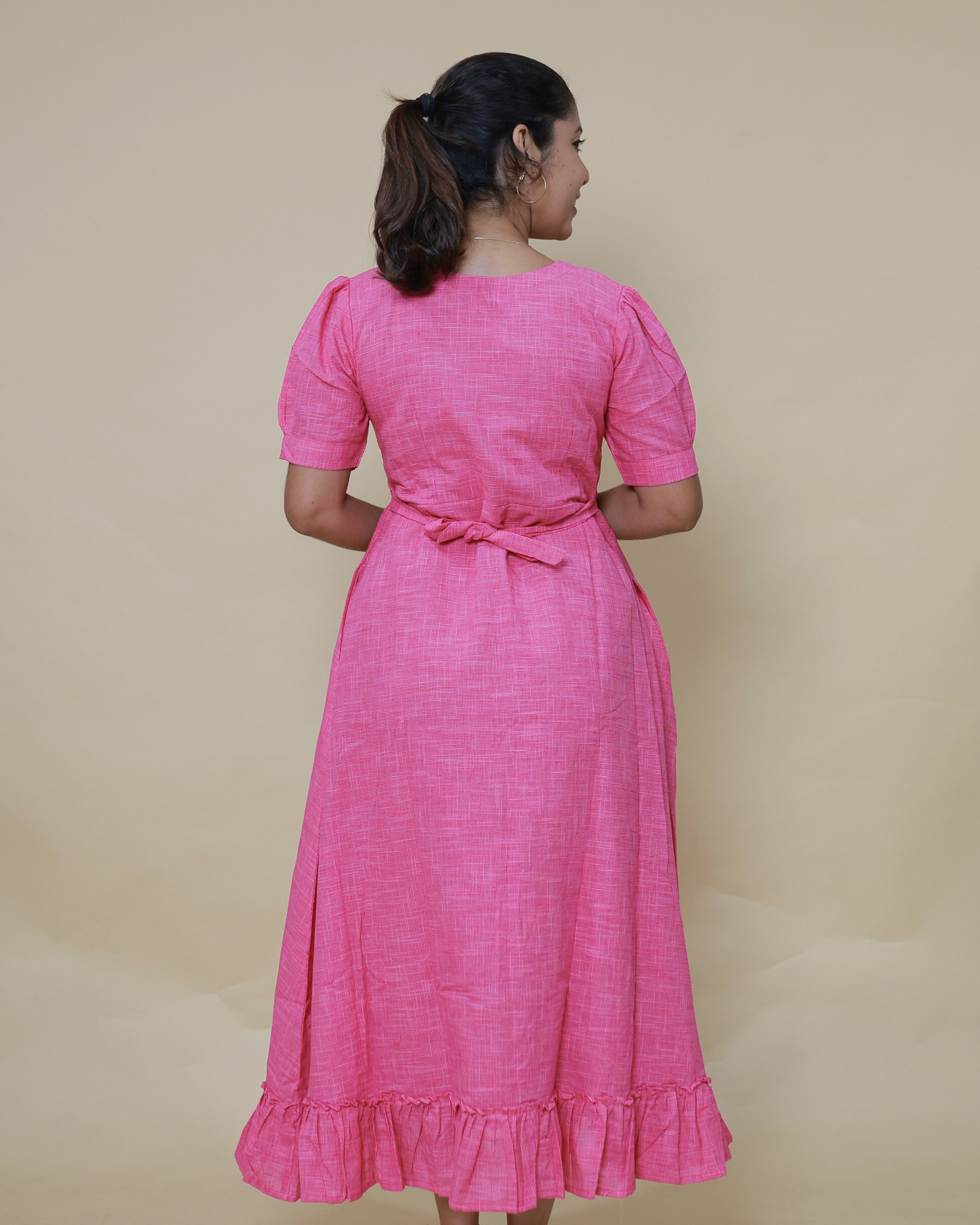 Pinky Loom Maternity Maxi