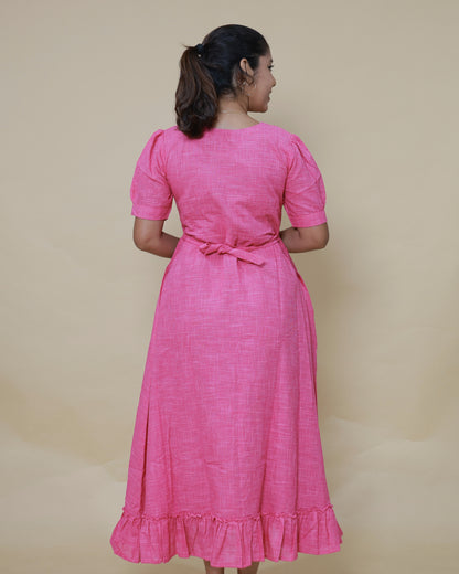 Pinky Loom Maternity Maxi