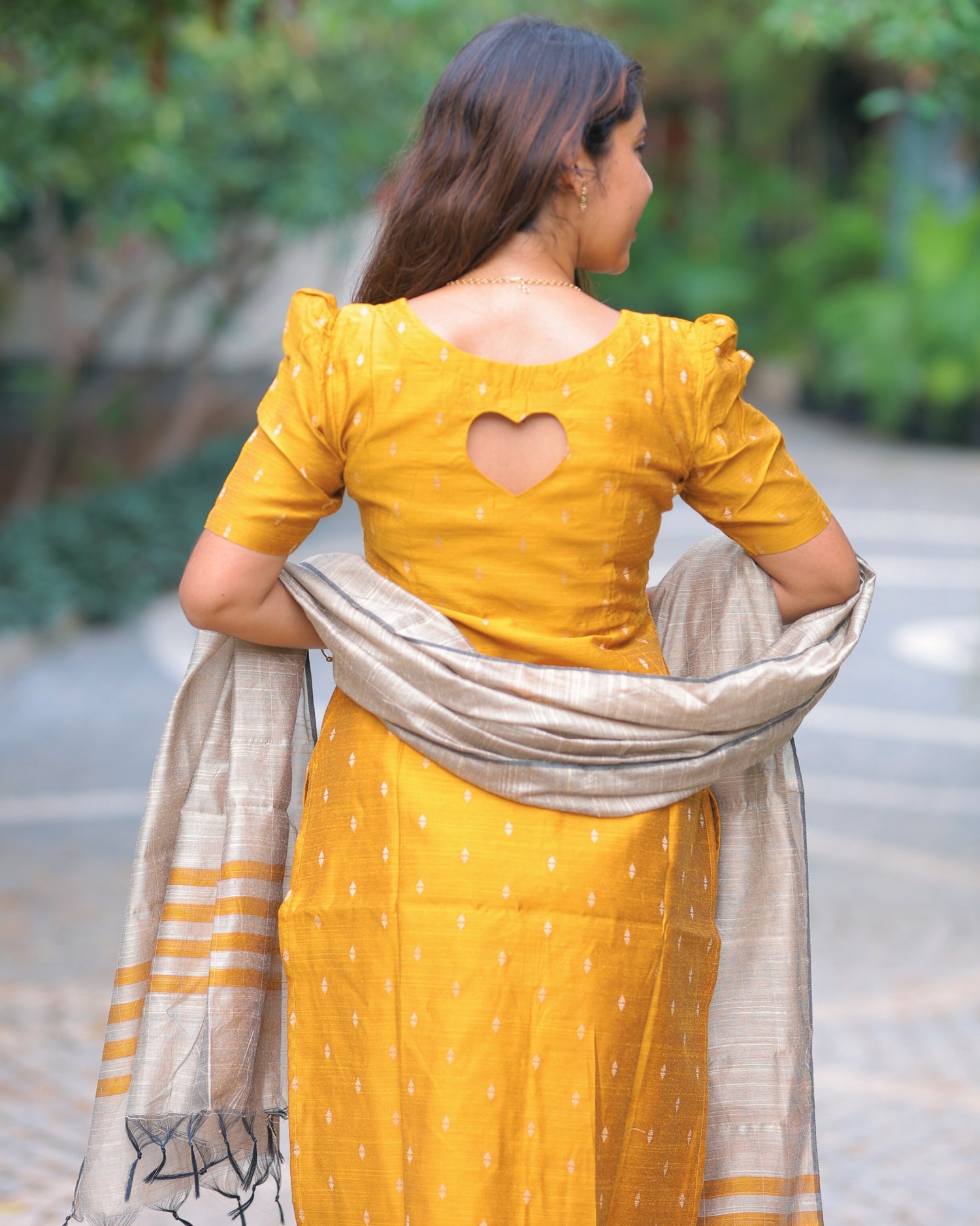 Golden_Kanmani Maternity Kurti Set
