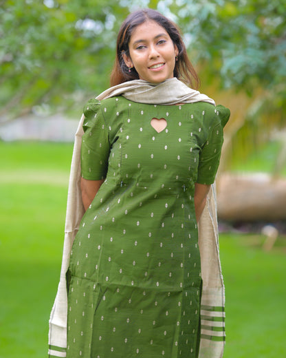 Olive_Kanmani Maternity Kurti Set