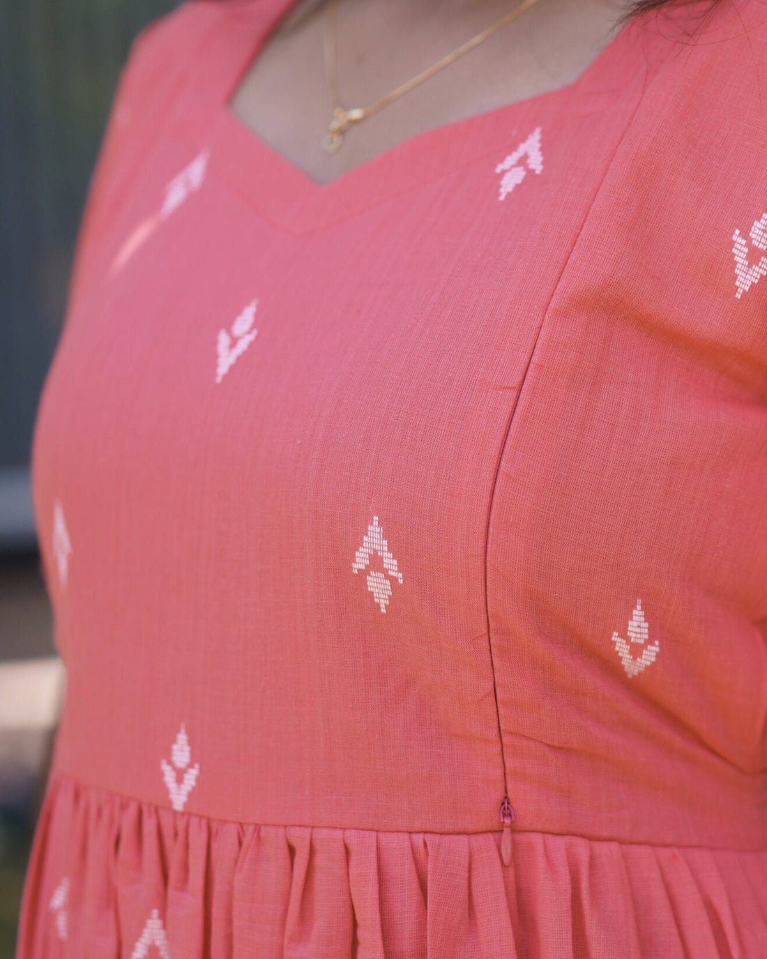 Peach Loom Maternity Maxi