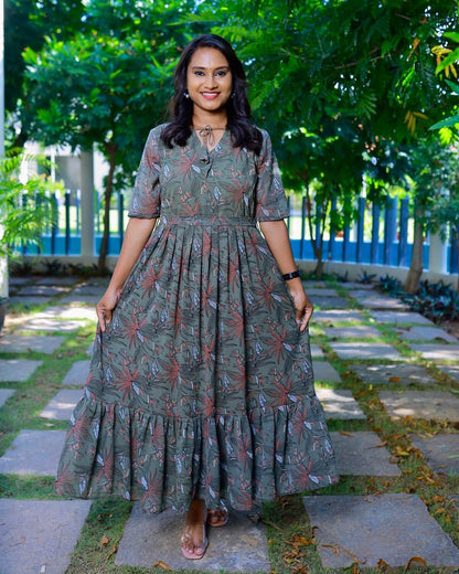 Disha Maxi with Lining [NON_FEEDING] - Only S Size