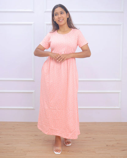 Peach_bud | Casual Non-Maternity Loungewear - Normal Sleeve | Full Length