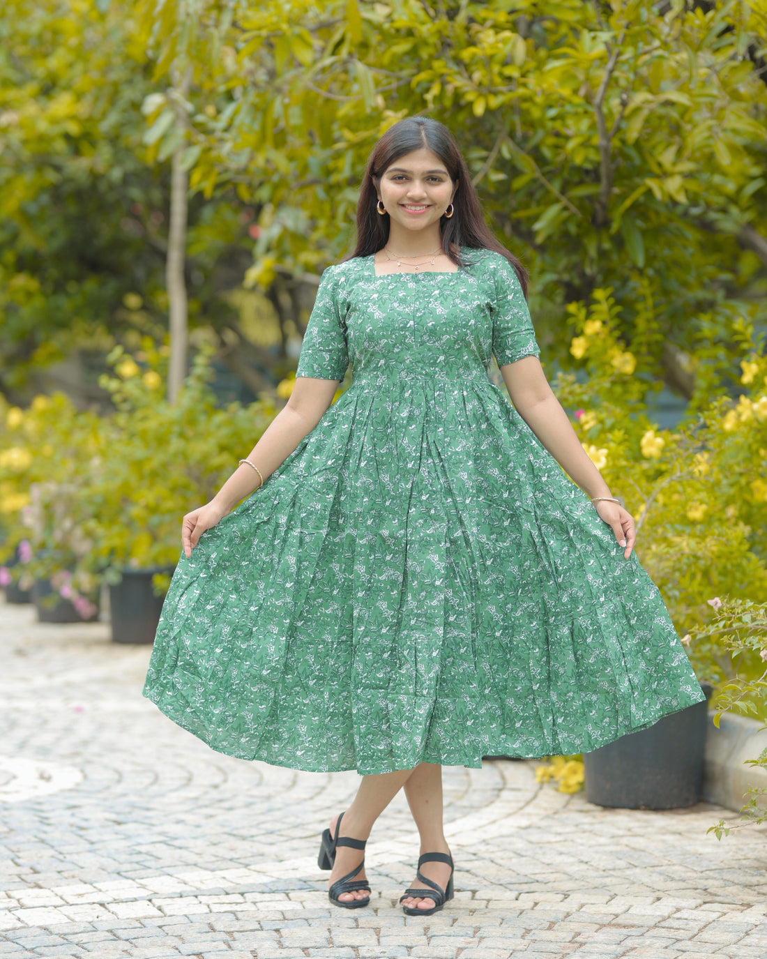 Kaviya | Maternity Maxi with Full Lining [Center Zip]