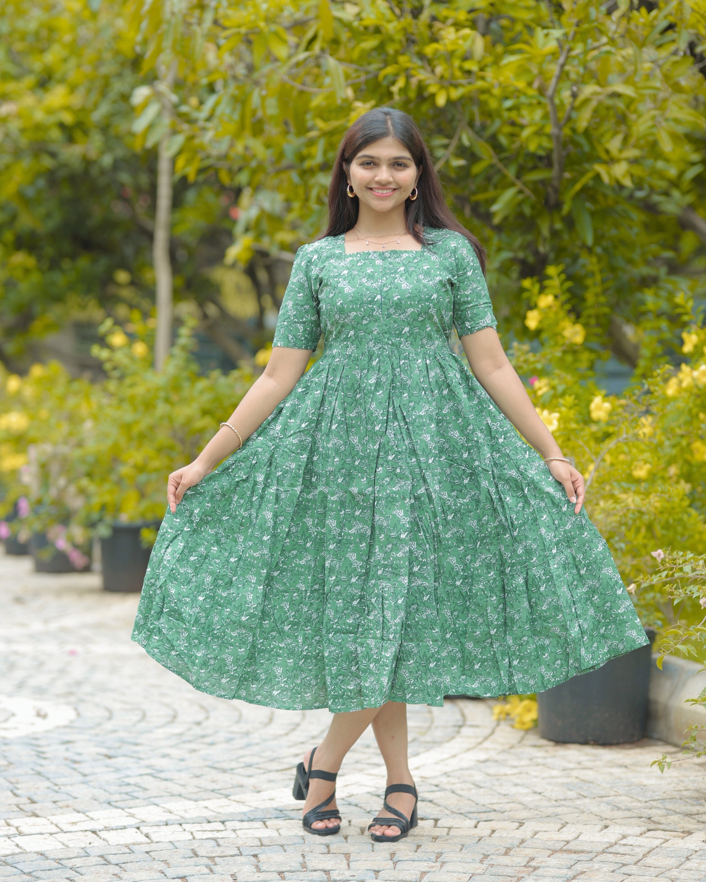 Kaviya | Maternity Maxi with Full Lining [Center Zip]
