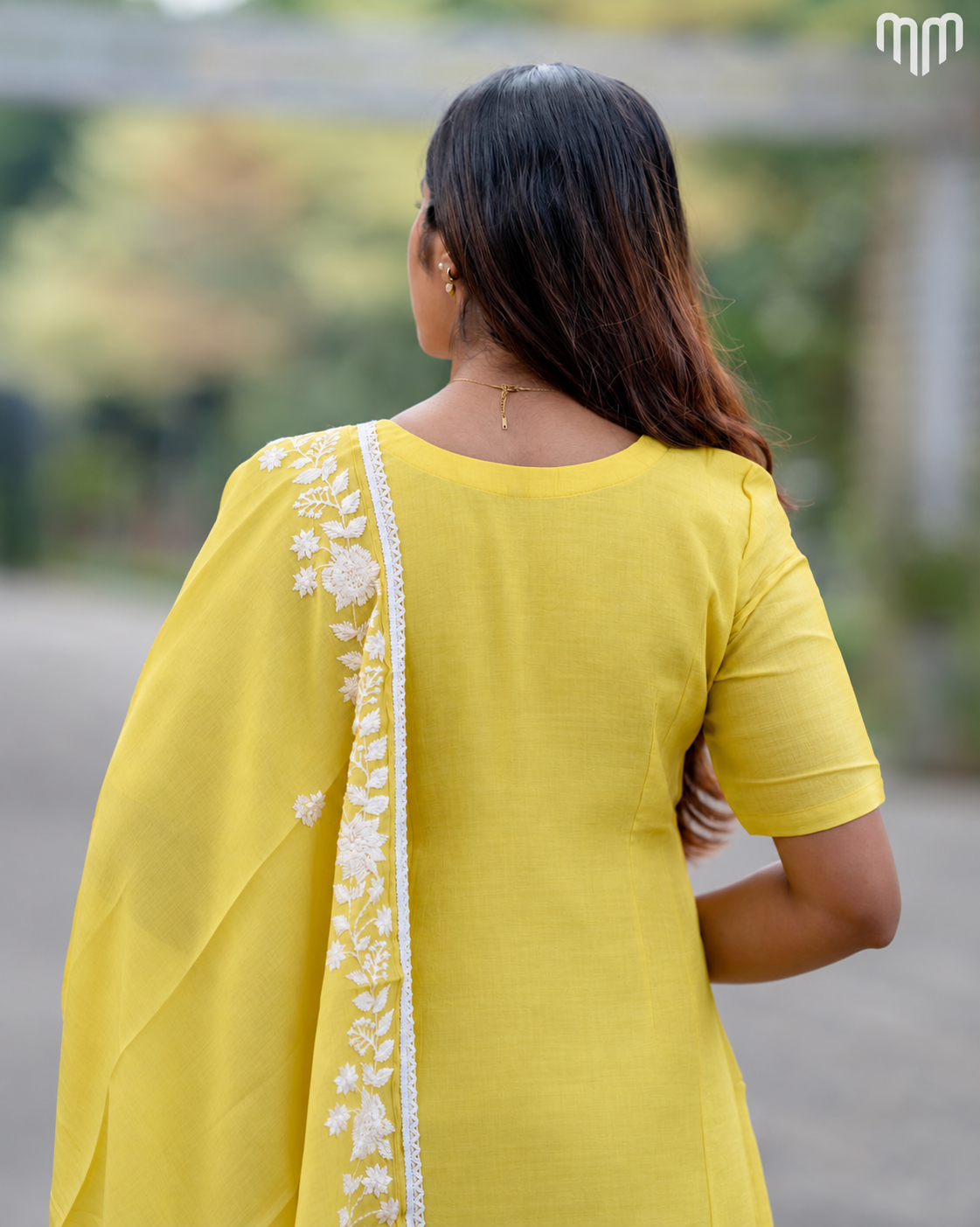 Yellow Chanderi Grand Crystal Embriodery Maternity Kurti Set  with Top Cotton Lining